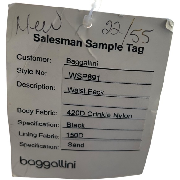 Baggallini black nylon fanny pack bag - Picture 7 of 8